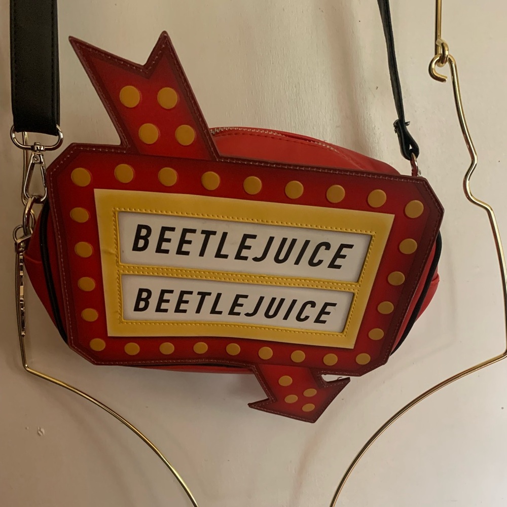 Beetlejuice Loungefly crossbody purse